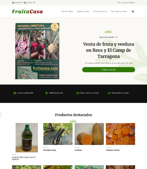 diseño web fruitacasa