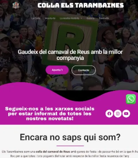 página web de la colla els tarambaines